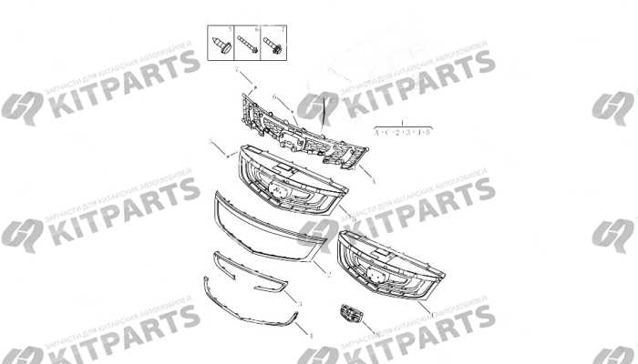 Решетка радиатора Geely Atlas