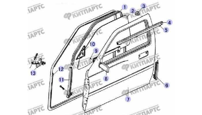 Передняя дверь Great Wall Safe (SUV G5)