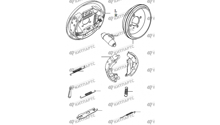 Задние тормоза Chery Amulet (A15)