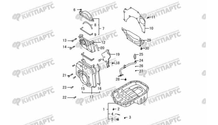 Картер масляный, крышки двигателя Great Wall Hover H3 New