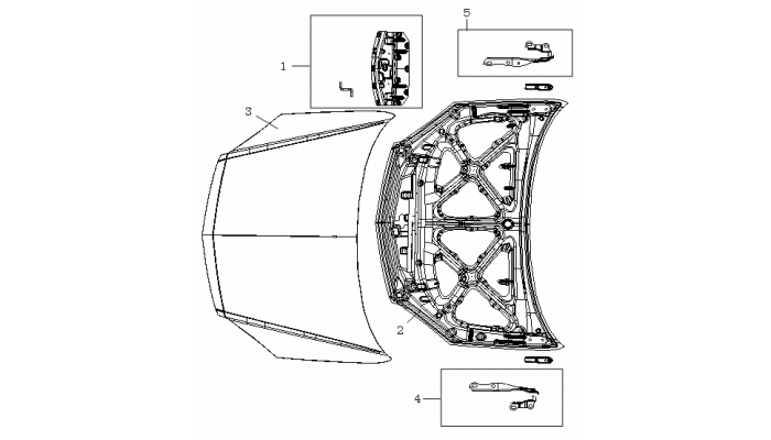 Капот Geely MK