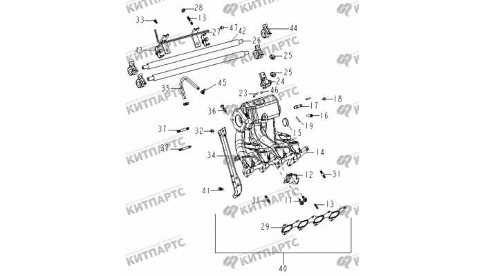 Коллектор впускной Geely Otaka (CK)